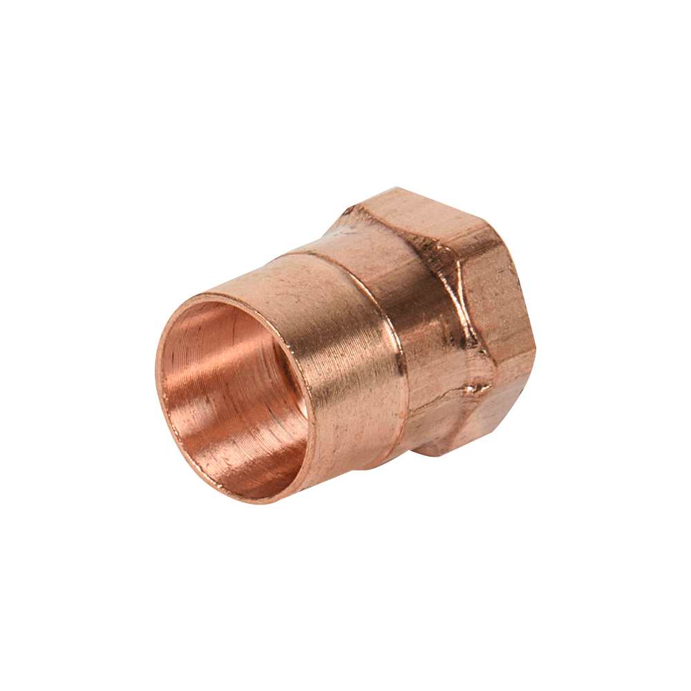 Adaptateur cuivre 1/2 po soudé x 3/8&nbsp;po&nbsp;FPT