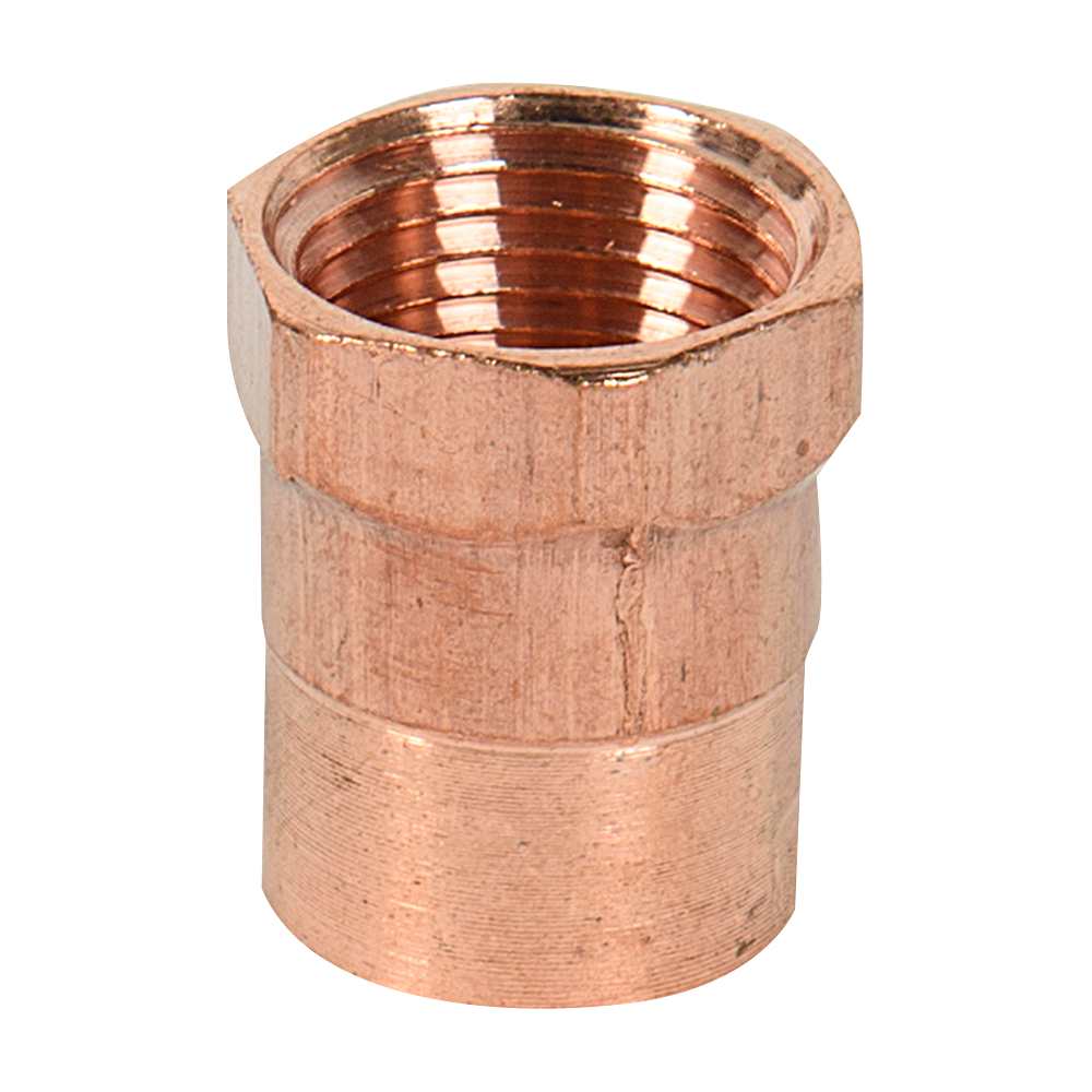 Adaptateur cuivre 1/2 po soudé x 3/8&nbsp;po&nbsp;FPT