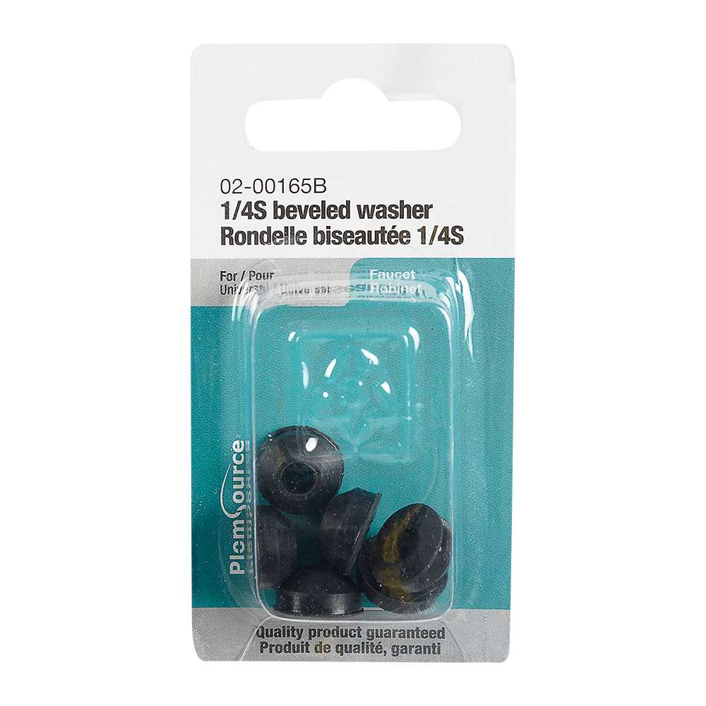 Beveled Faucet Washers 1/2 in (1/4S) Pkg/6