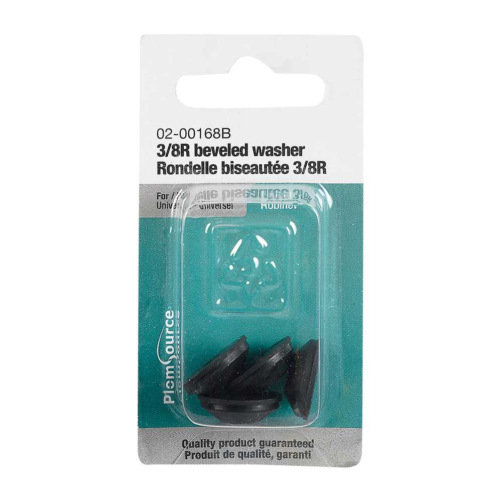 Rondelles biseautées pour robinet 5/8&nbsp;po (3/8R) Pqt/6