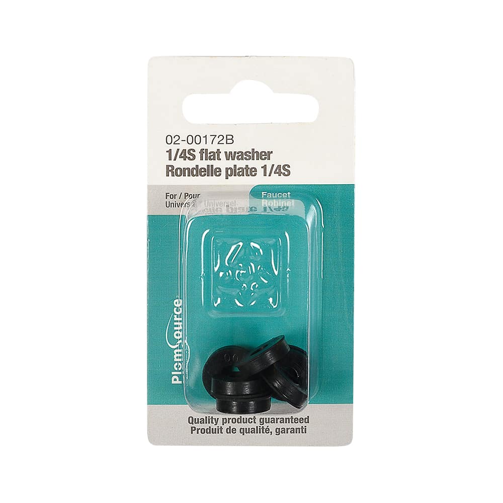 Rondelles plates pour robinet 1/2 po (1/4S) Pqt/6