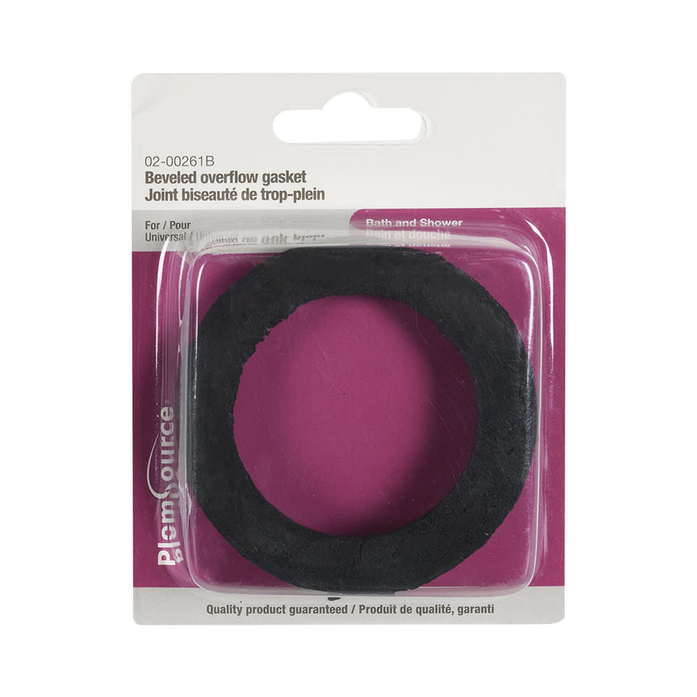 Rondelle d'étanchéité biseauté pour trop-plein de baignoire
