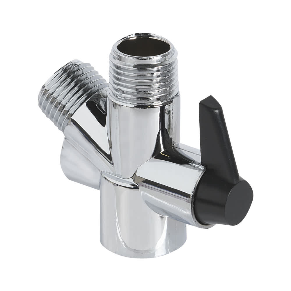 Déviateur de douche en Y chrome