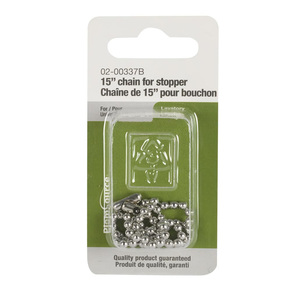 Chaînette pour bouchon 15&nbsp;po