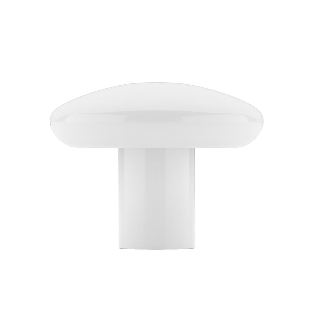 Bouton d'armoire en plastique Villeray blanc 34 mm