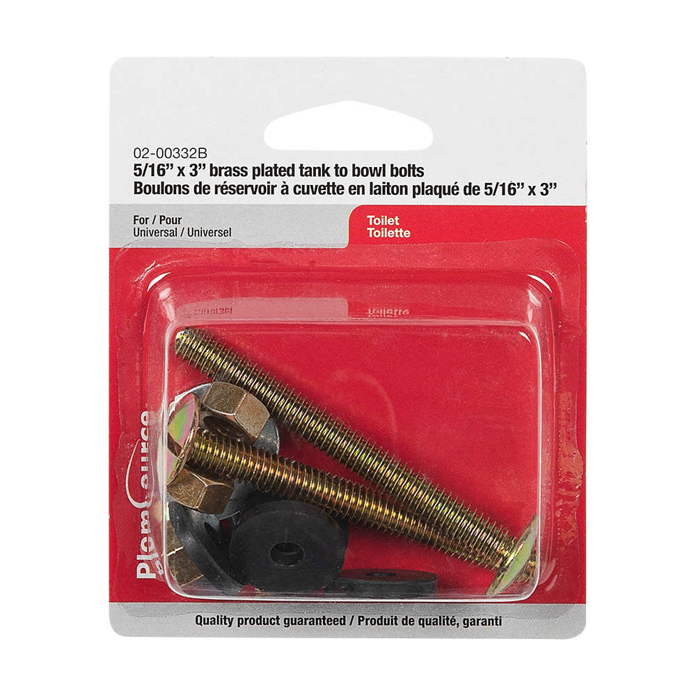 Boulons de réservoir de toilette Pqt/2