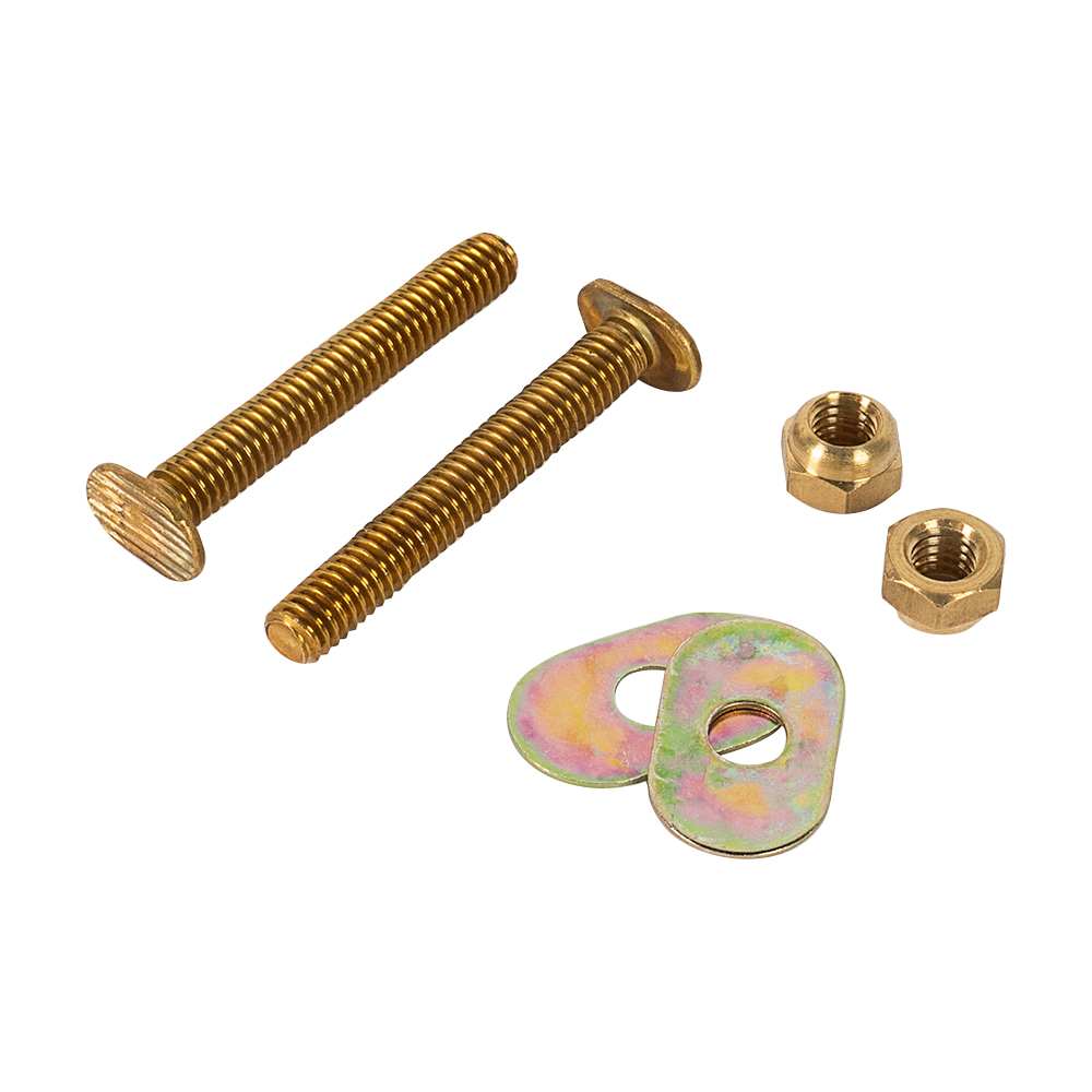 Boulons de toilette laiton 5/16 po x 2 1/4 po Pqt/2