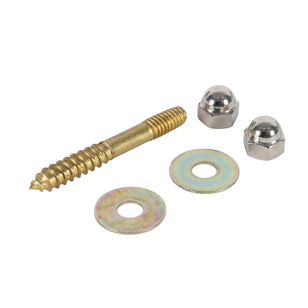 Toilet Floor Screws 1/4 in. X 2-1/2 in. Pkg/2