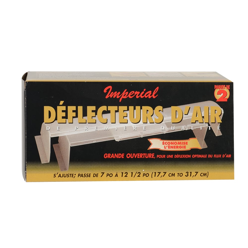 Déflecteurs d'air ajustables pour registre de plancher