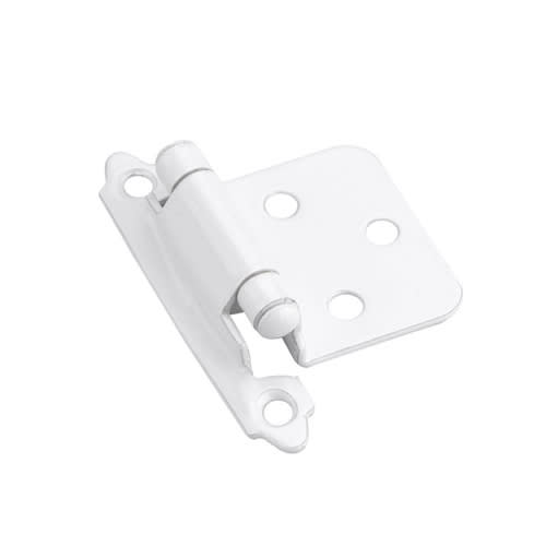 Charnières de surface à fermeture automatique blanches Pqt/2