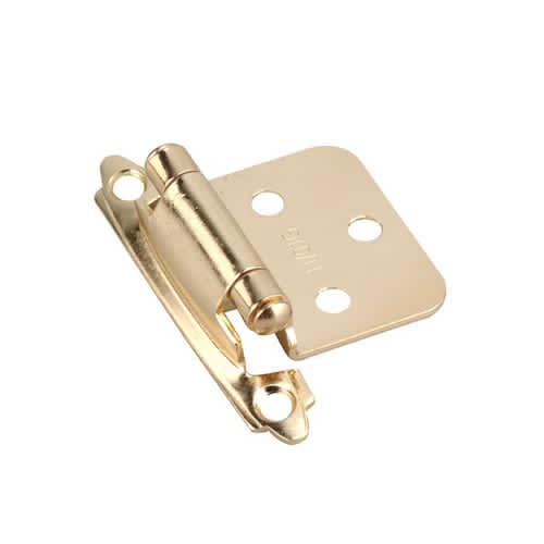 Self-Closing Surface Hinges Brass Pkg/2