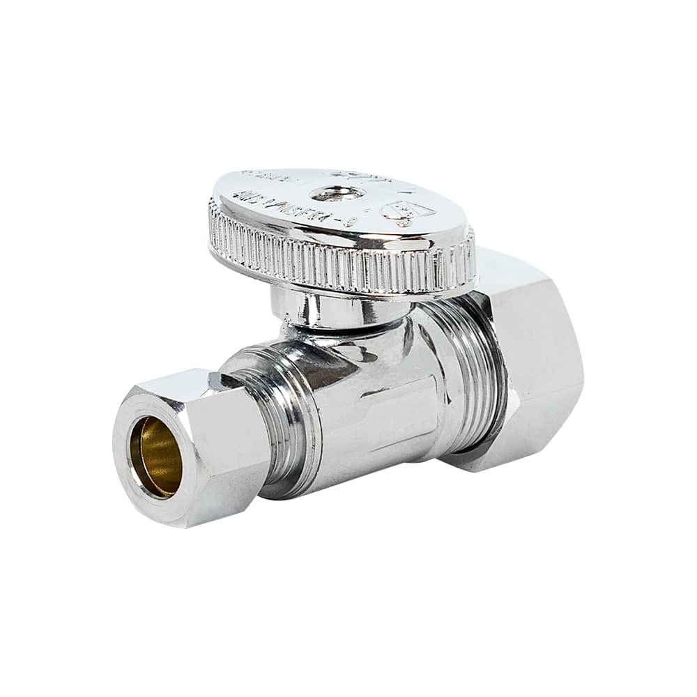 Robinet à compression droit 5/8 po OD x 3/8 po