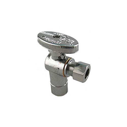 Robinet à souder coudé 1/2 po x 3/8 compression