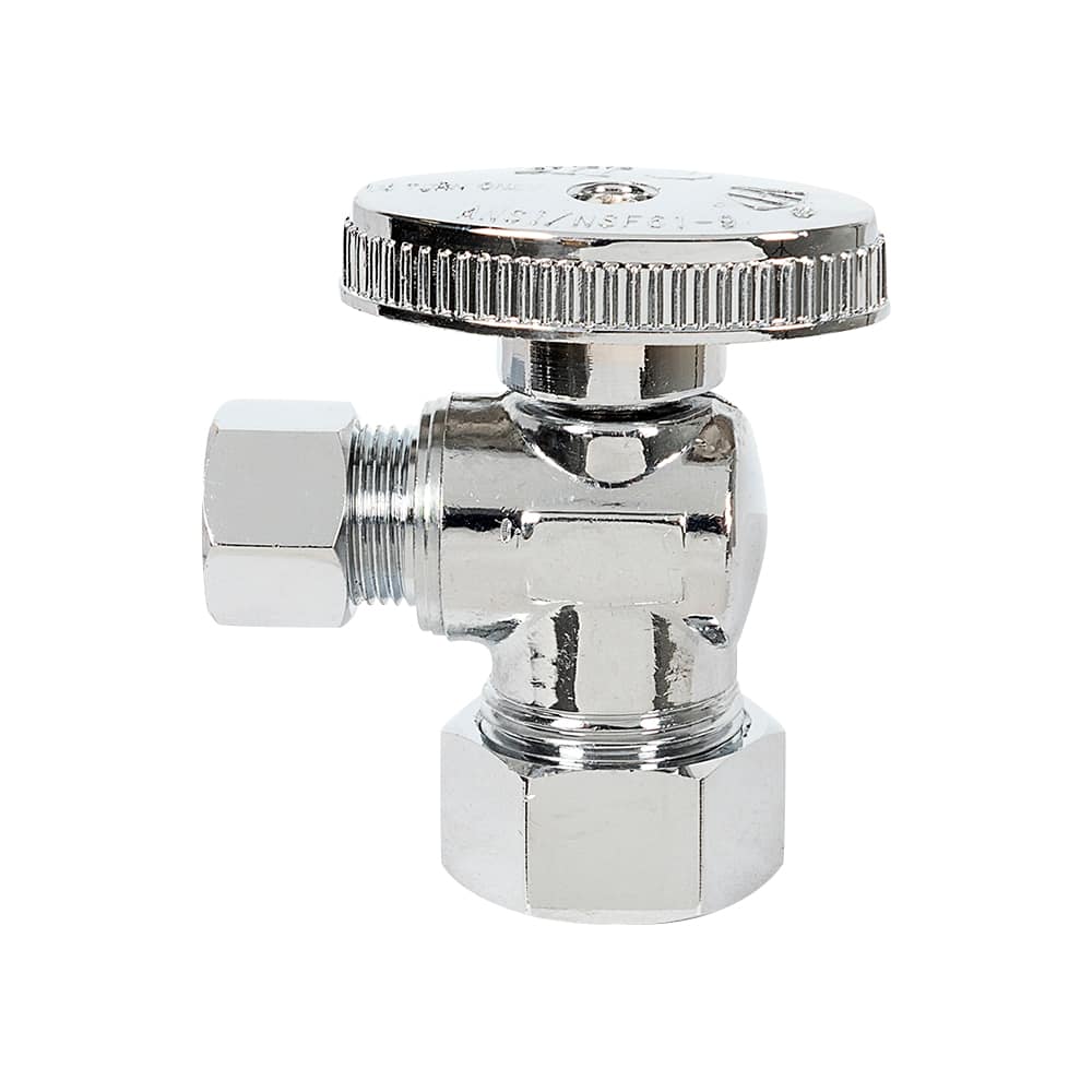 Robinet à compression coudé 5/8 po OD x 3/8 po