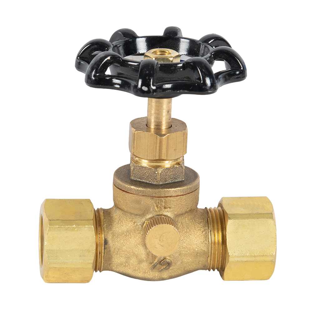 Robinet d'arrêt avec vidange 1/2 po x 1/2 po compression