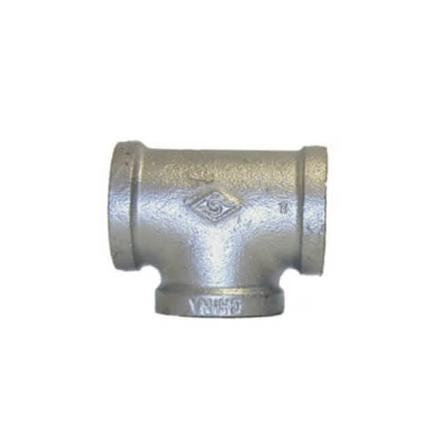 Raccord en Té galvanisé (F x F x F) 1/2 po