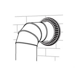 Collet décoratif pour tuyau de poêle 6 po