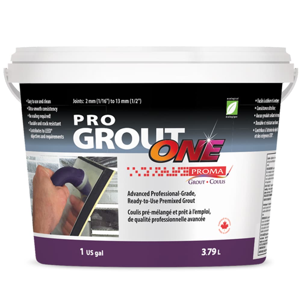 Coulis prêt à l'emploi Pro Grout ONE 3,79&nbsp;L Crème irlandaise