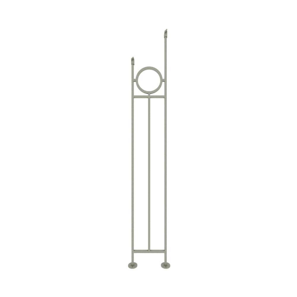 Galeria Angled Wrought Iron Stair Panel 39 15/16 in