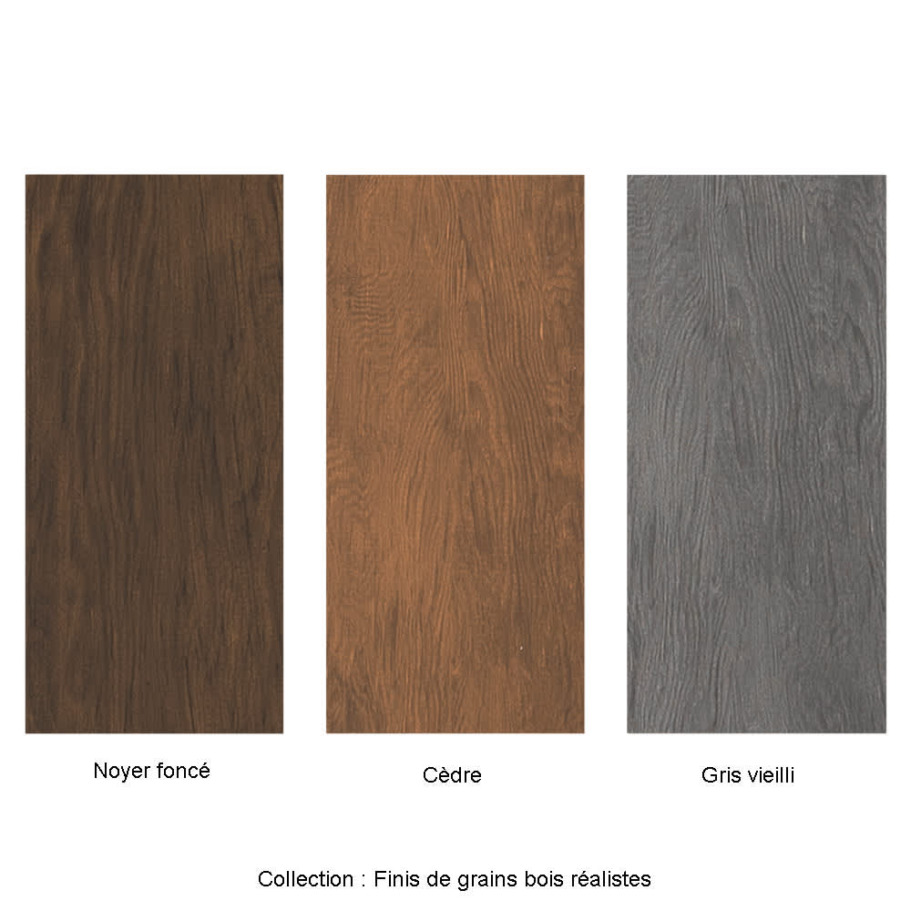 Revêtement en acier Bellara Fini&nbsp;grain&nbsp;de&nbsp;bois&nbsp;5&nbsp;1/4&nbsp;po cèdre