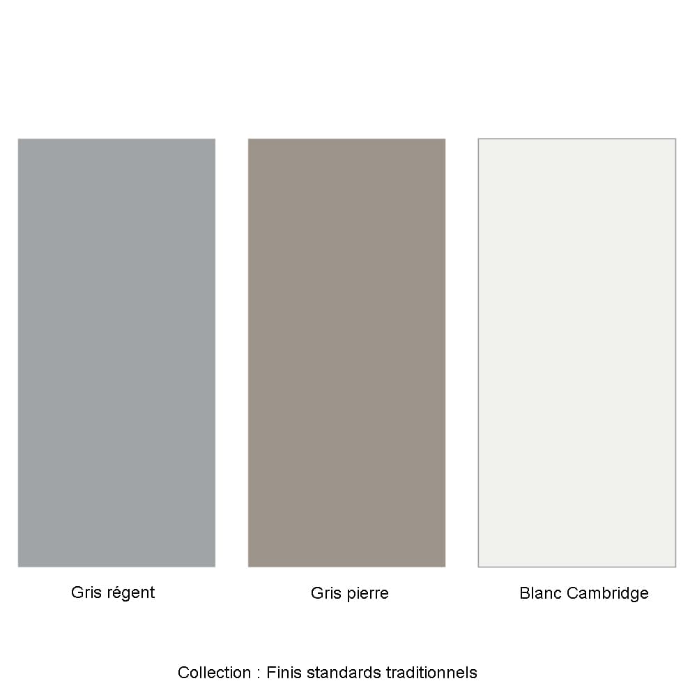 Revêtement en acier Bellara Fini&nbsp;traditionnel&nbsp;5&nbsp;1/4&nbsp;po blanc Cambridge