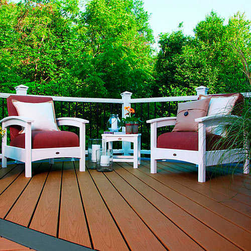 Trex Enhance Basics Composite Patio Board Square Edge Saddle 5&nbsp;1/2&nbsp;in&nbsp;x&nbsp;20&nbsp;ft