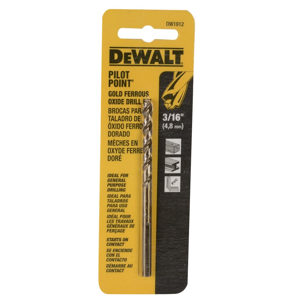 DEWALT Pilot Point Drill Bit - 3/16 in.