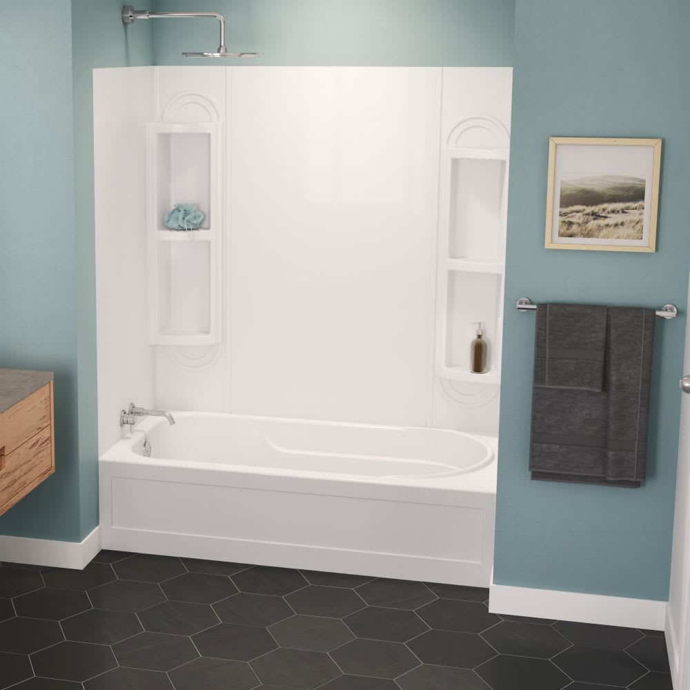 Contour de baignoire Murano blanc 58&nbsp;po