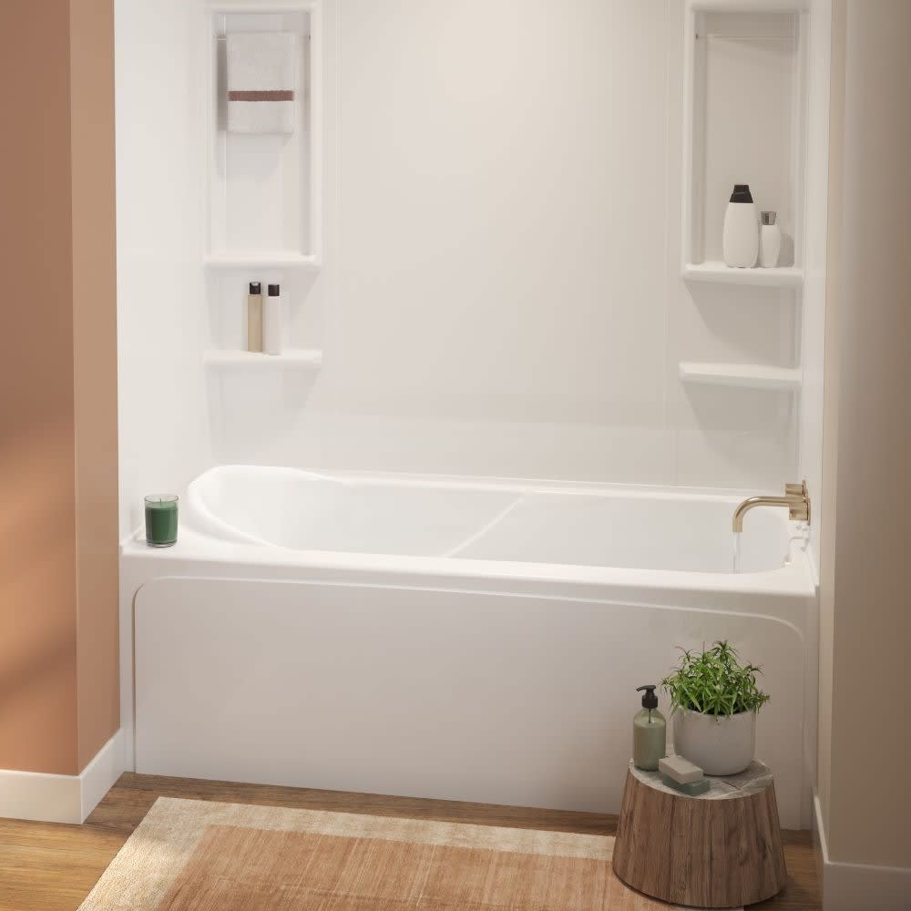 Baignoire alcôve Miranda Cordo drain à droite 60&nbsp;po&nbsp;x&nbsp;30&nbsp;po