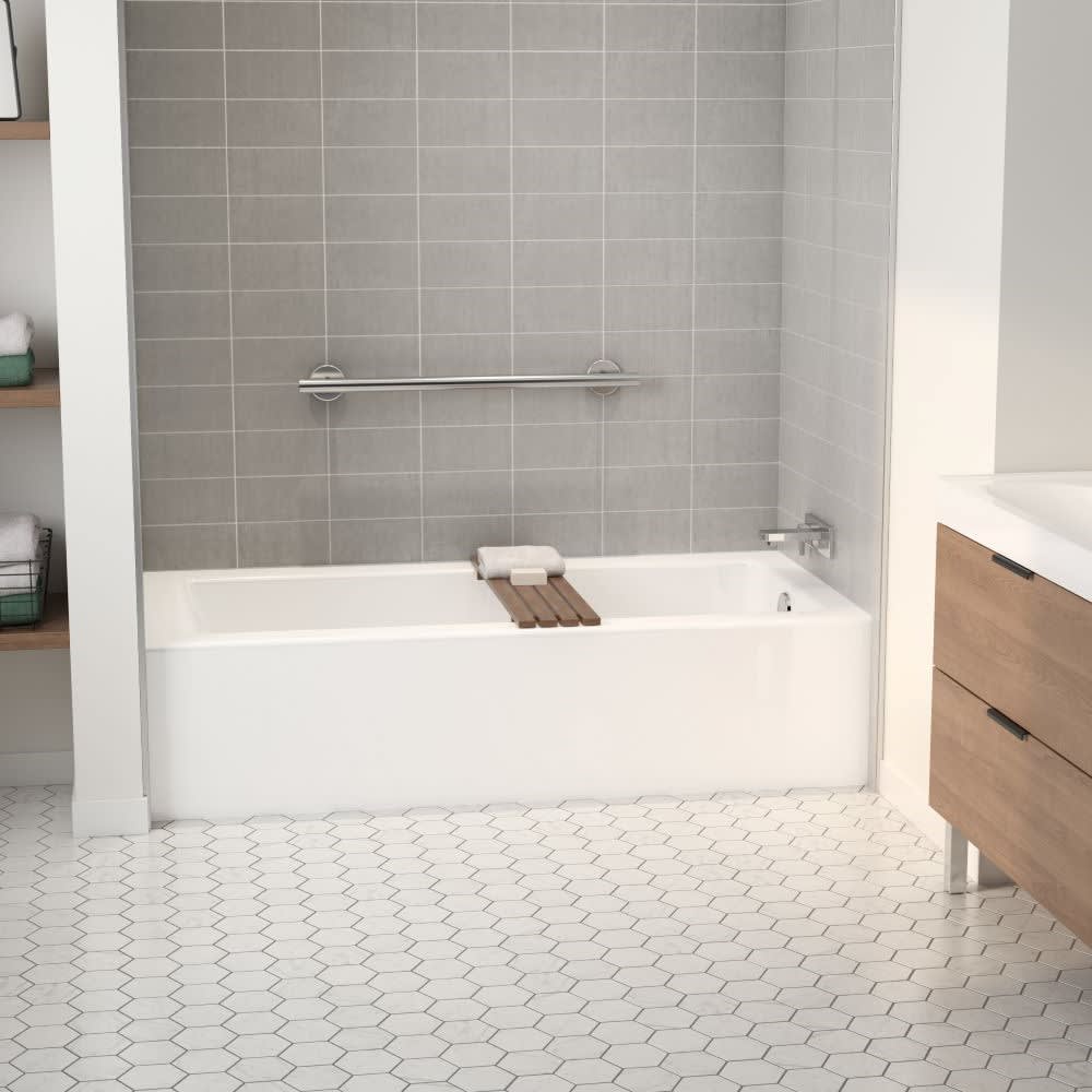 Baignoire alcôve Bristol drain à droite 60&nbsp;po&nbsp;x&nbsp;30&nbsp;po TASSILI