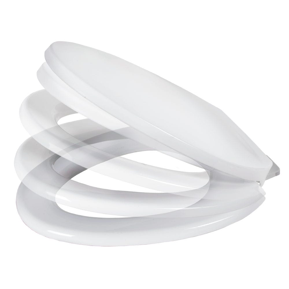 Siège de toilette allongé en plastique à fermeture lente TASSILI