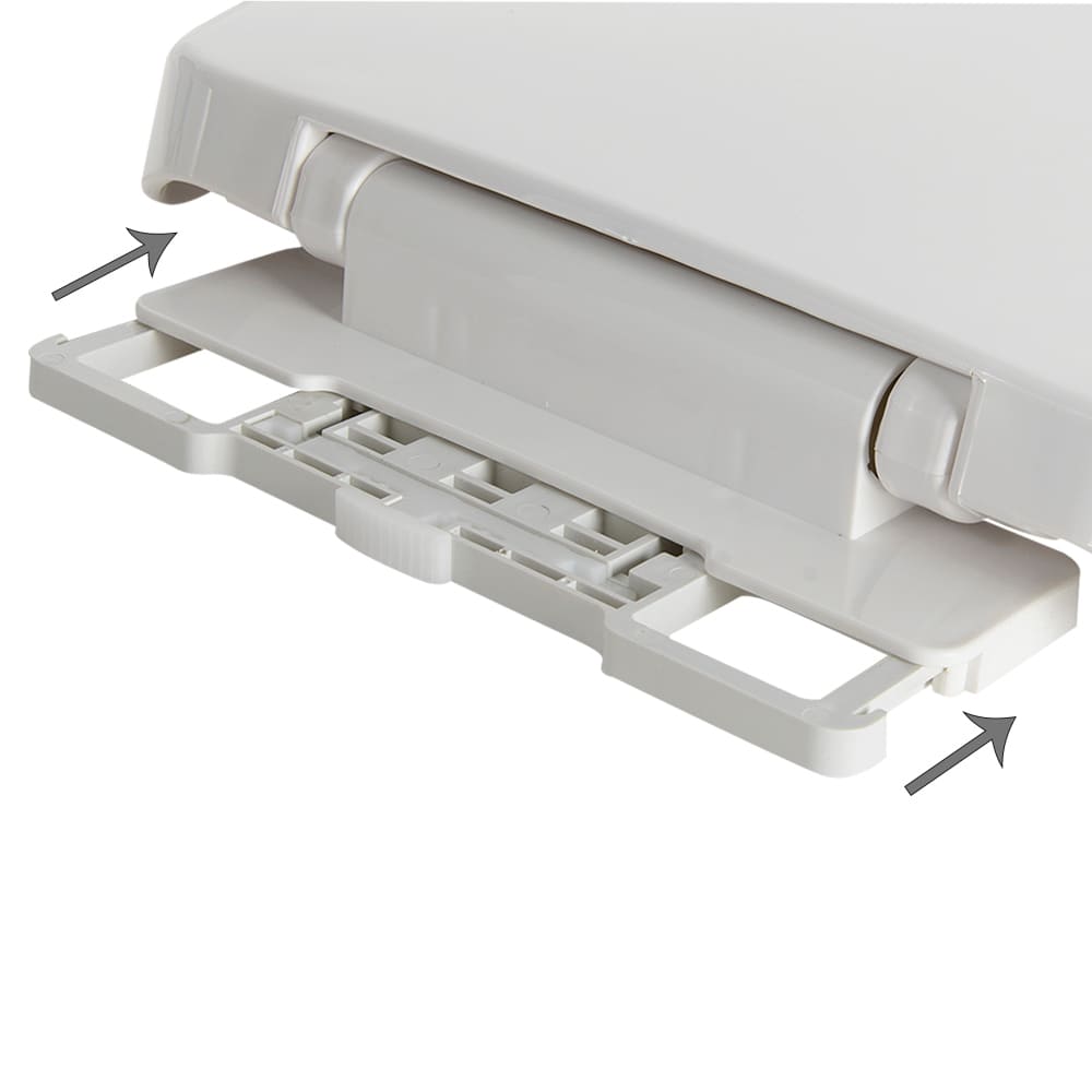 Siège de toilette allongé en plastique à fermeture lente TASSILI