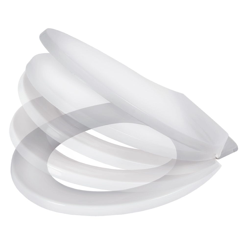 Siège de toilette rond en plastique à fermeture lente TASSILI