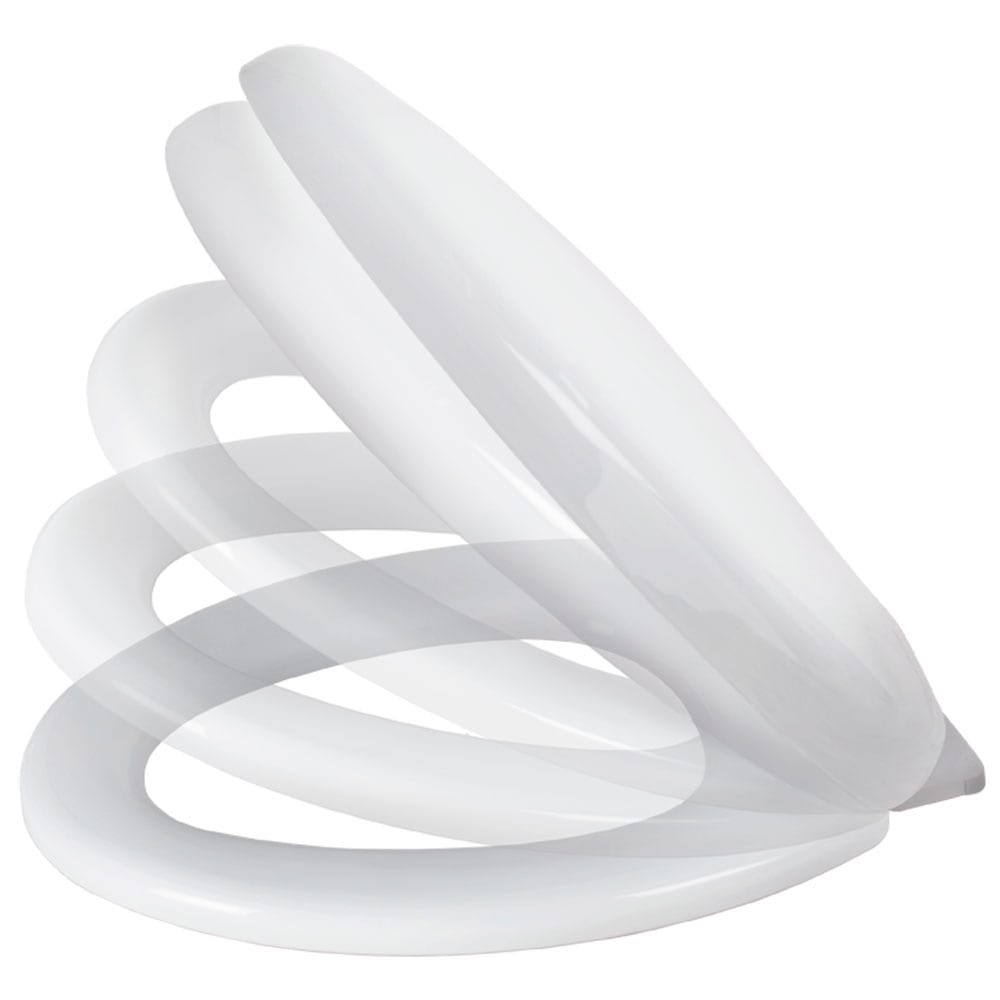 Siège de toilette allongé en plastique à fermeture lente TASSILI