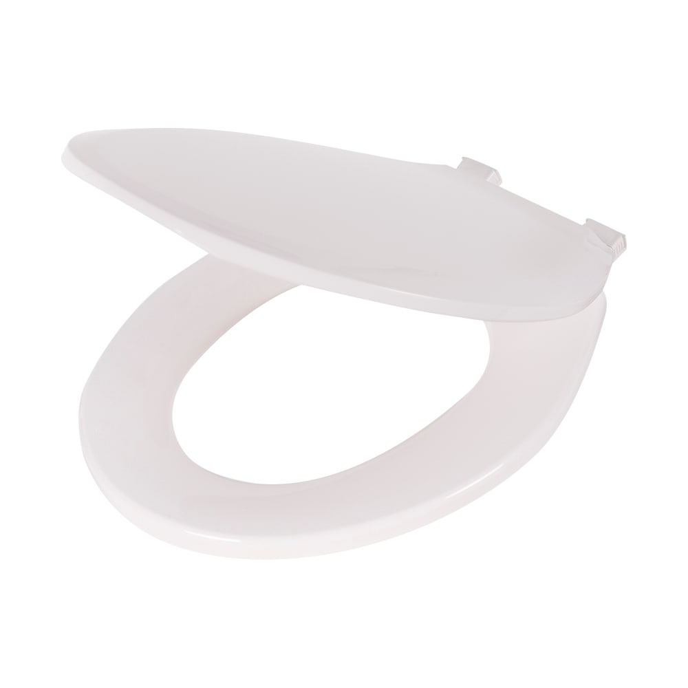 Siège de toilette en plastique rond à fermeture lente