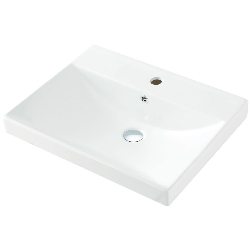 Vasque rectangulaire en porcelaine blanche Greta 24 po x 18 1/2 po TASSILI SUPRA