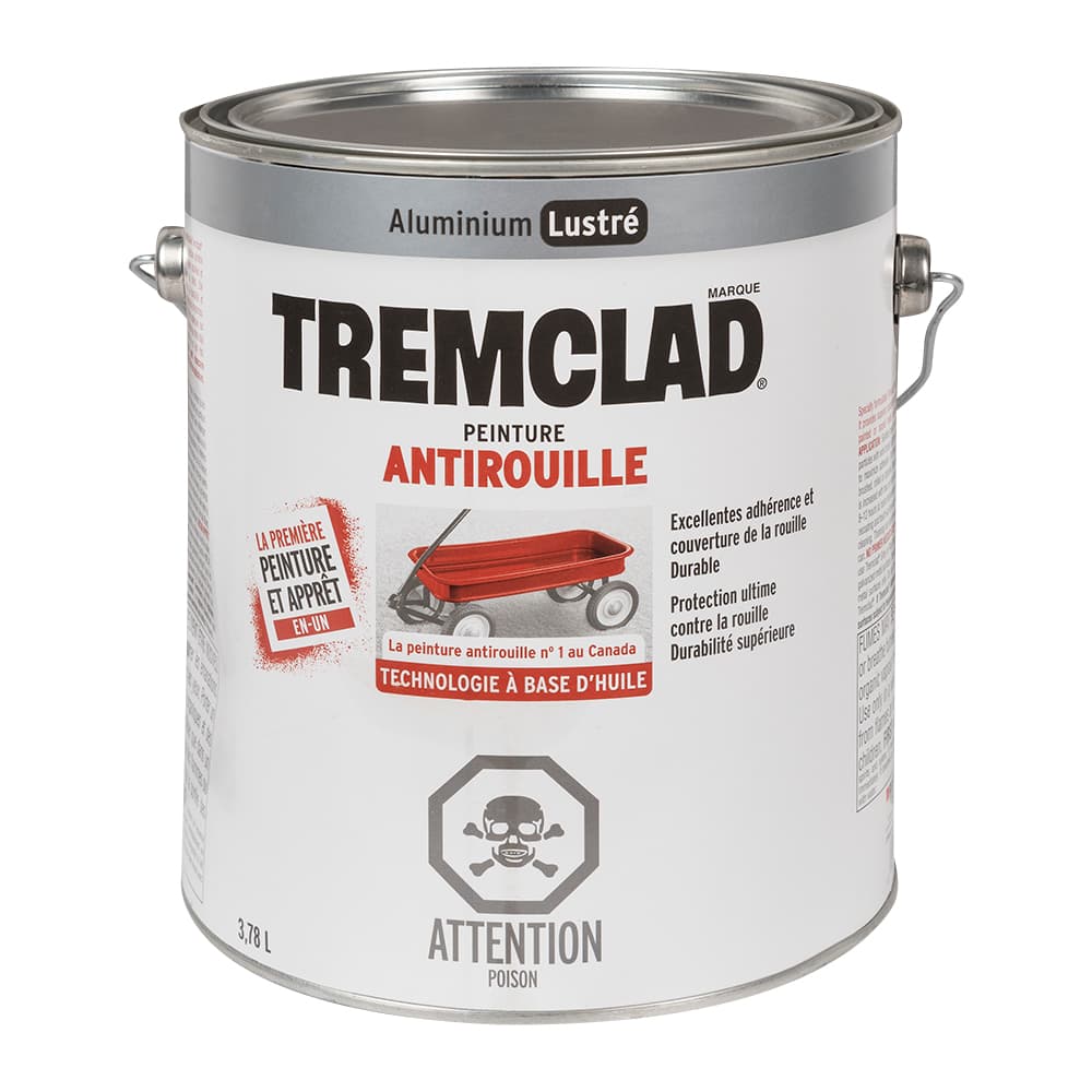 Peinture antirouille Tremclad aluminium lustré 3,78 L
