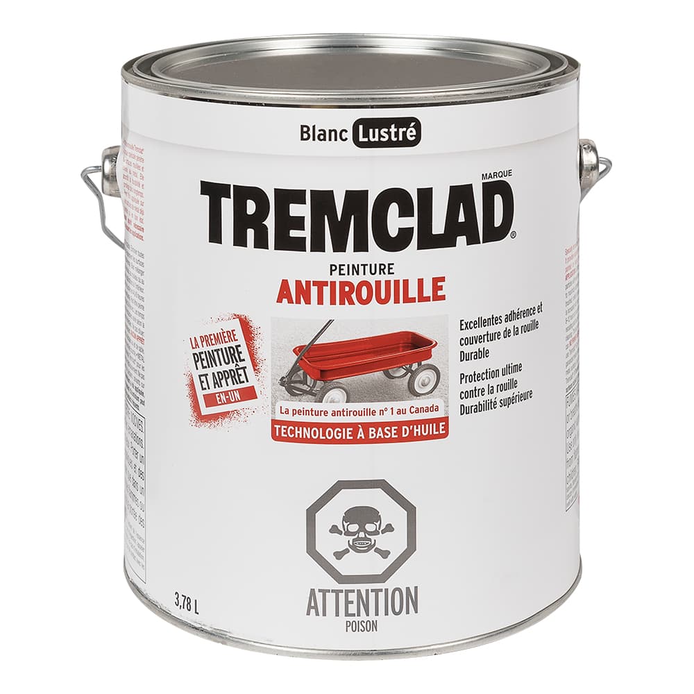Peinture antirouille Tremclad blanc lustré 3,78 L
