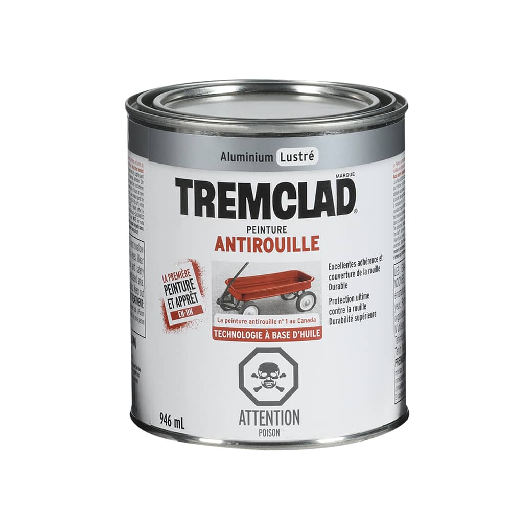 Peinture antirouille Tremclad aluminium lustré 946 ml