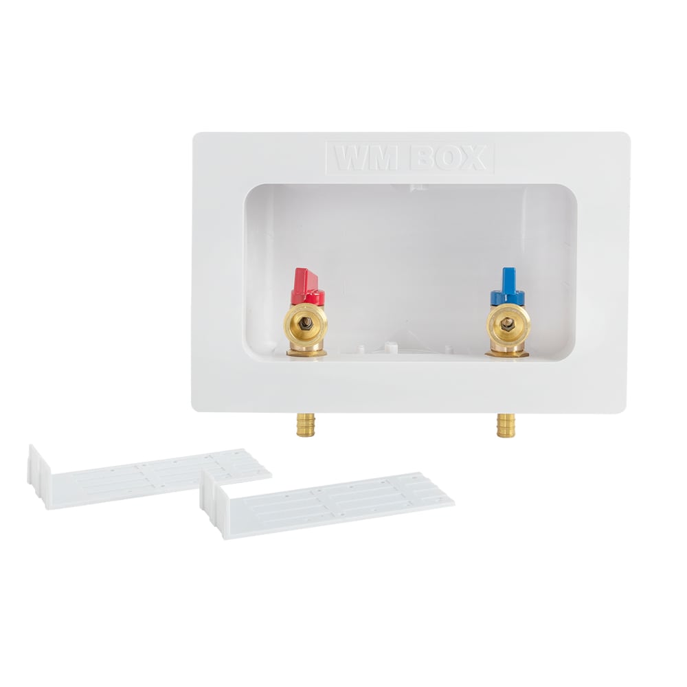 Ensemble de robinets pour laveuse encastré pex