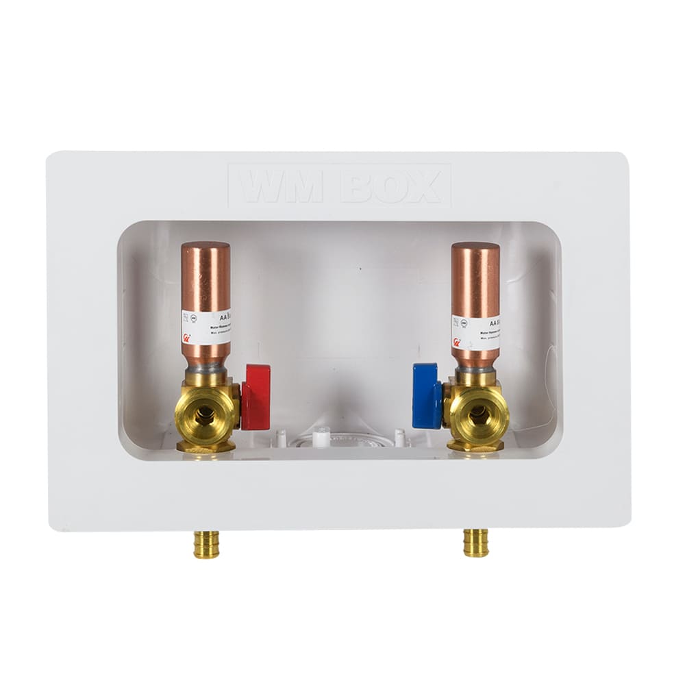 Washing Machine Outlet Box Set PEX and Protection Water Hammer