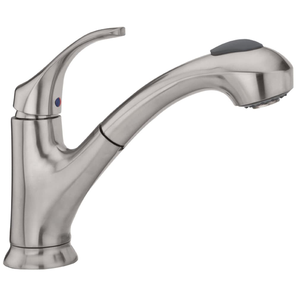 Robinet de cuisine à douchette rétractable 1 poignée Shelton nickel PFISTER