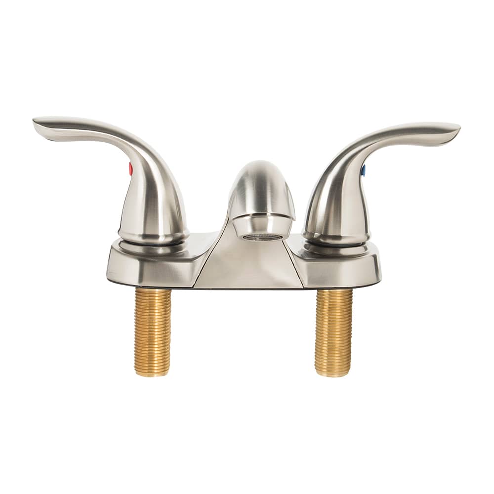 Robinet de lavabo 2 poignées Classic nickel brossé