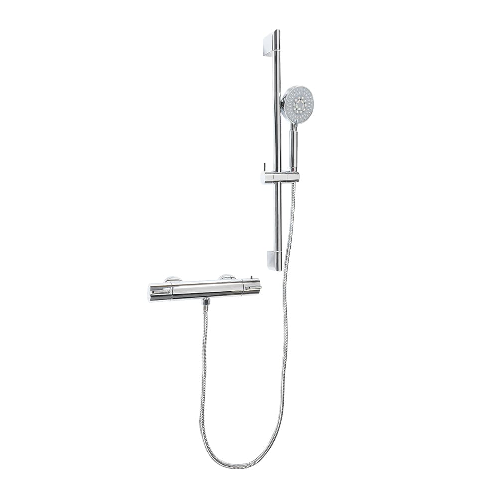 Robinet de douche thermostatique avec douchette Azzurra chrome TASSILI SUPRA