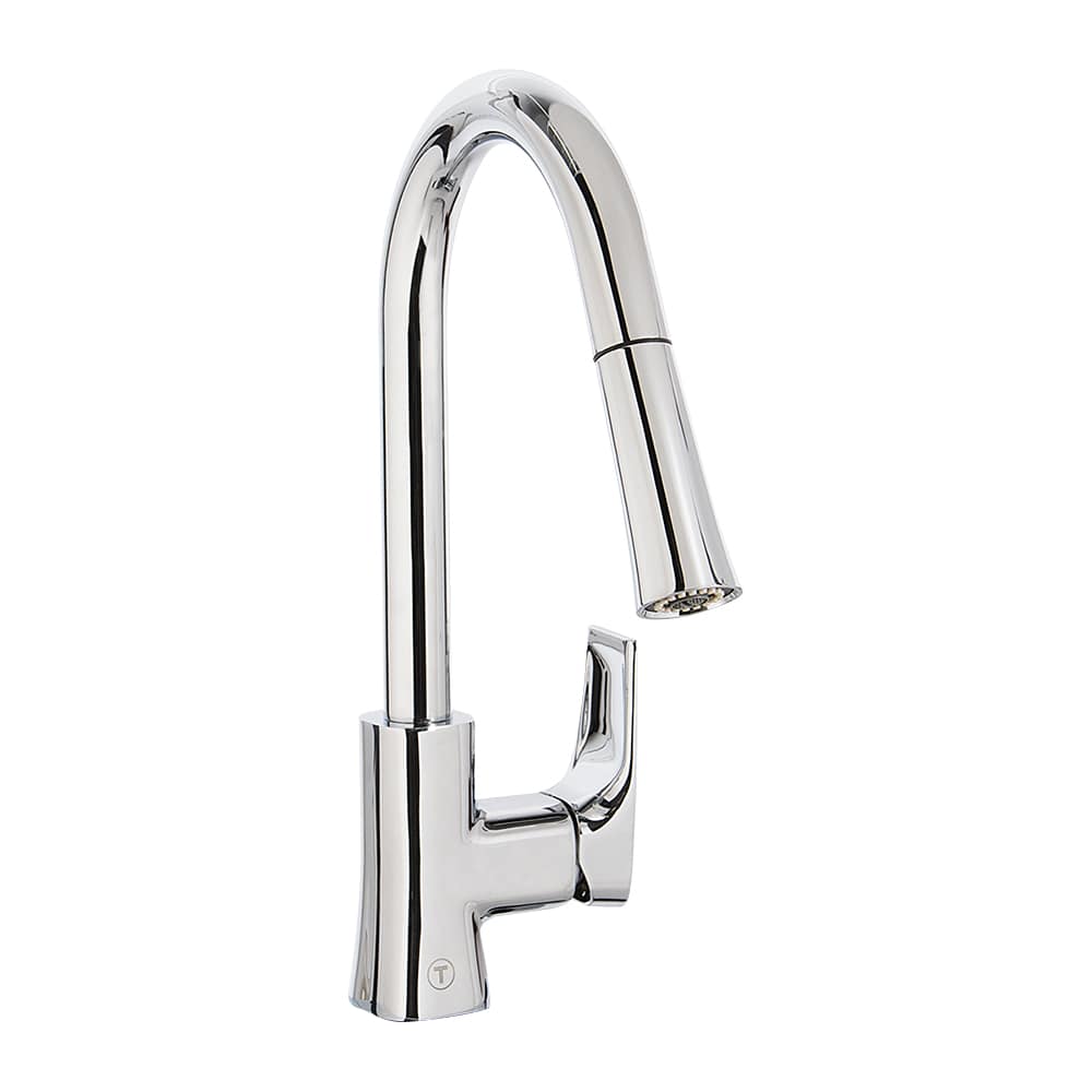 Robinet de cuisine à douchette rétractable 1 poignée Lecco chrome TASSILI SUPRA