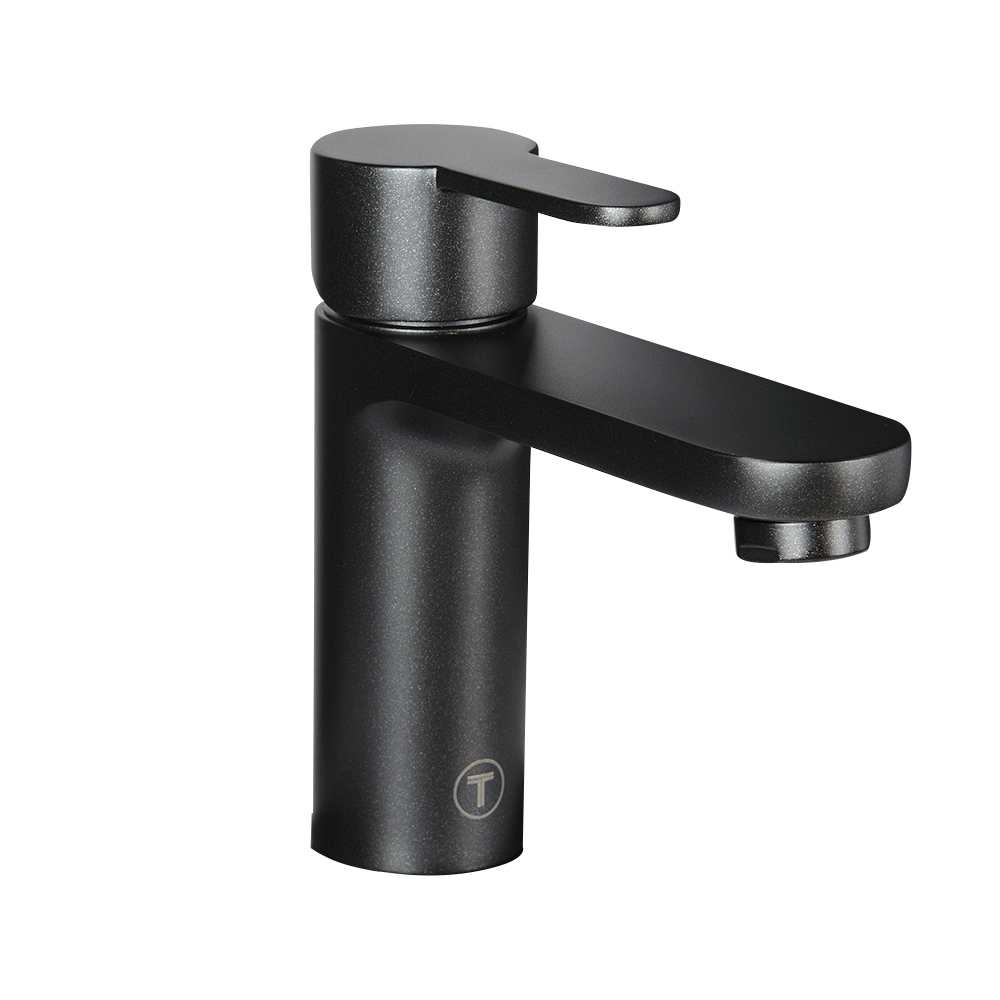 Robinet de lavabo 1 poignée Paolo noir TASSILI SUPRA
