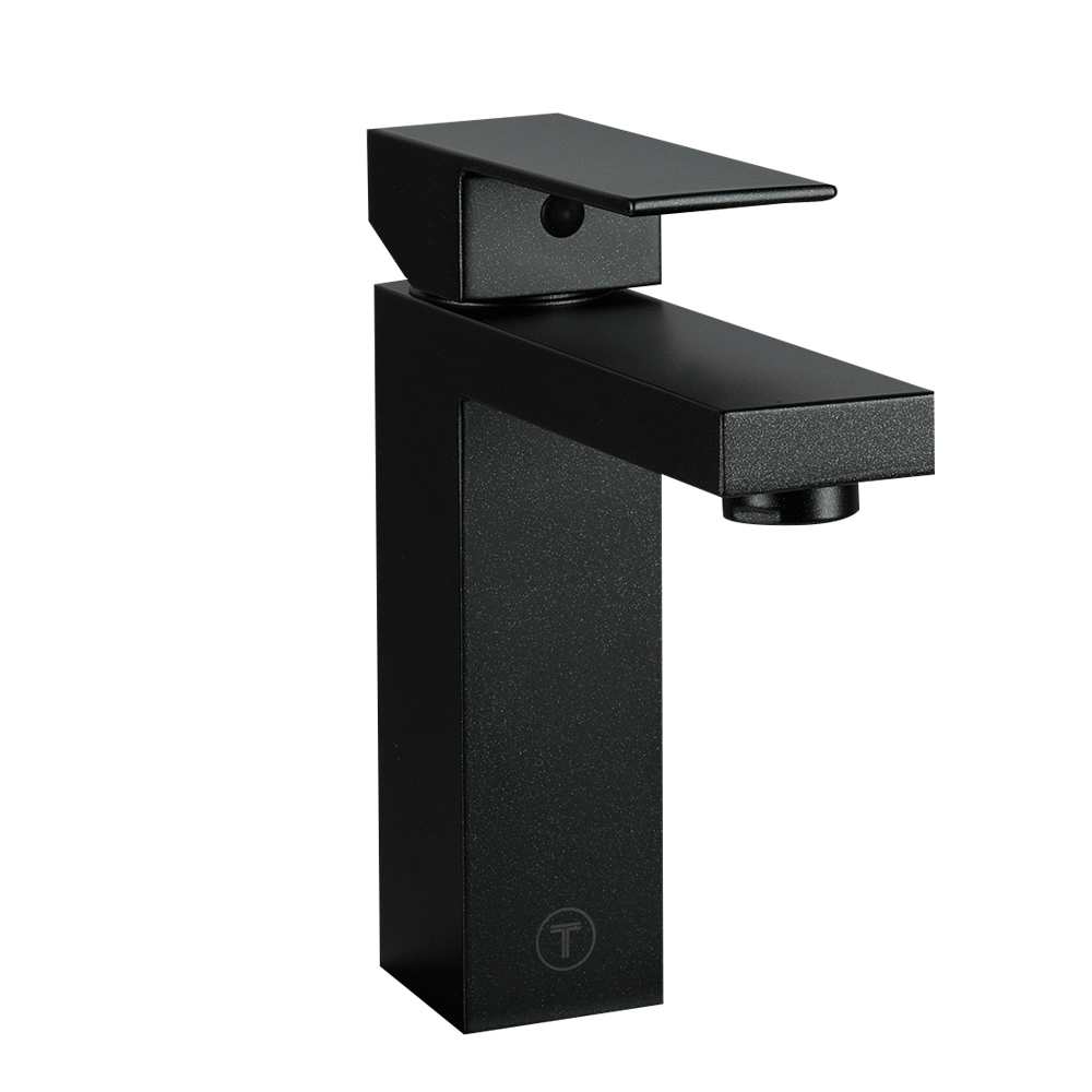 Robinet de lavabo 1 poignée Tolomeo noir TASSILI SUPRA