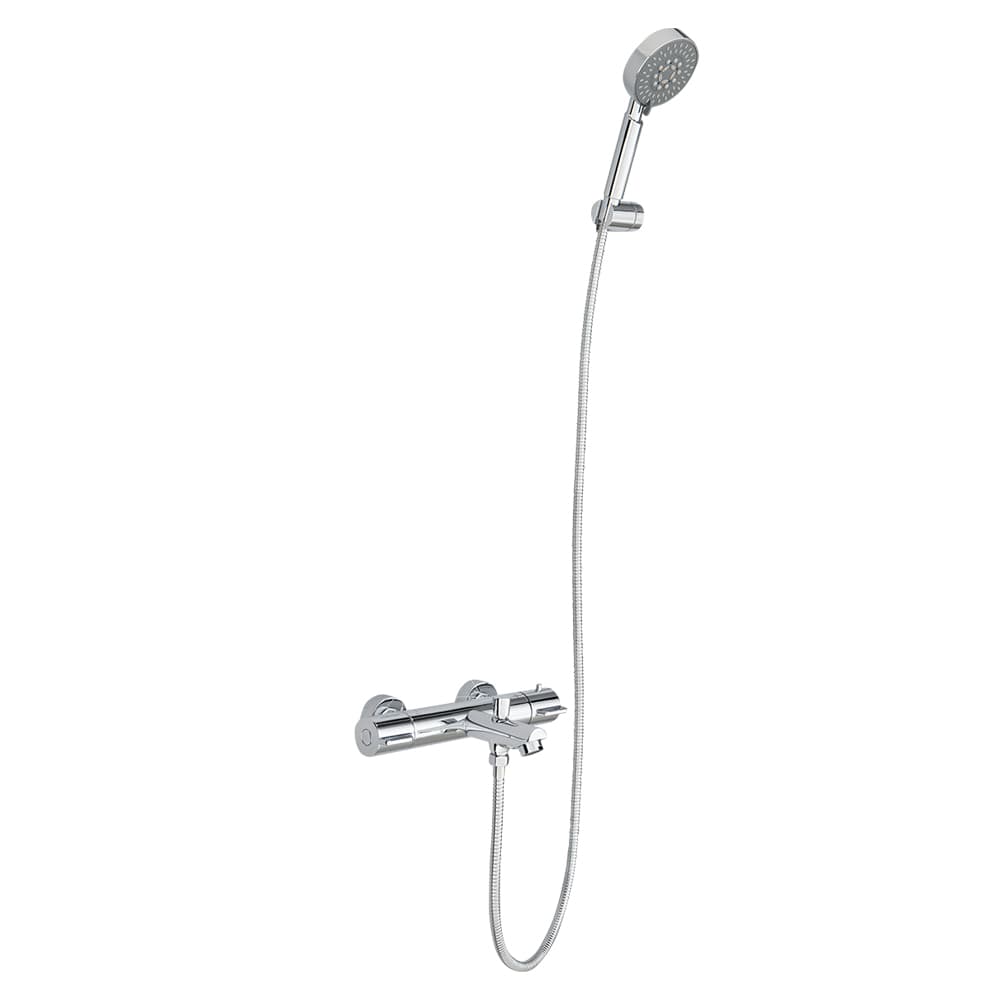 Robinet de baignoire-douche thermostatique avec douchette Bianca chrome TASSILI