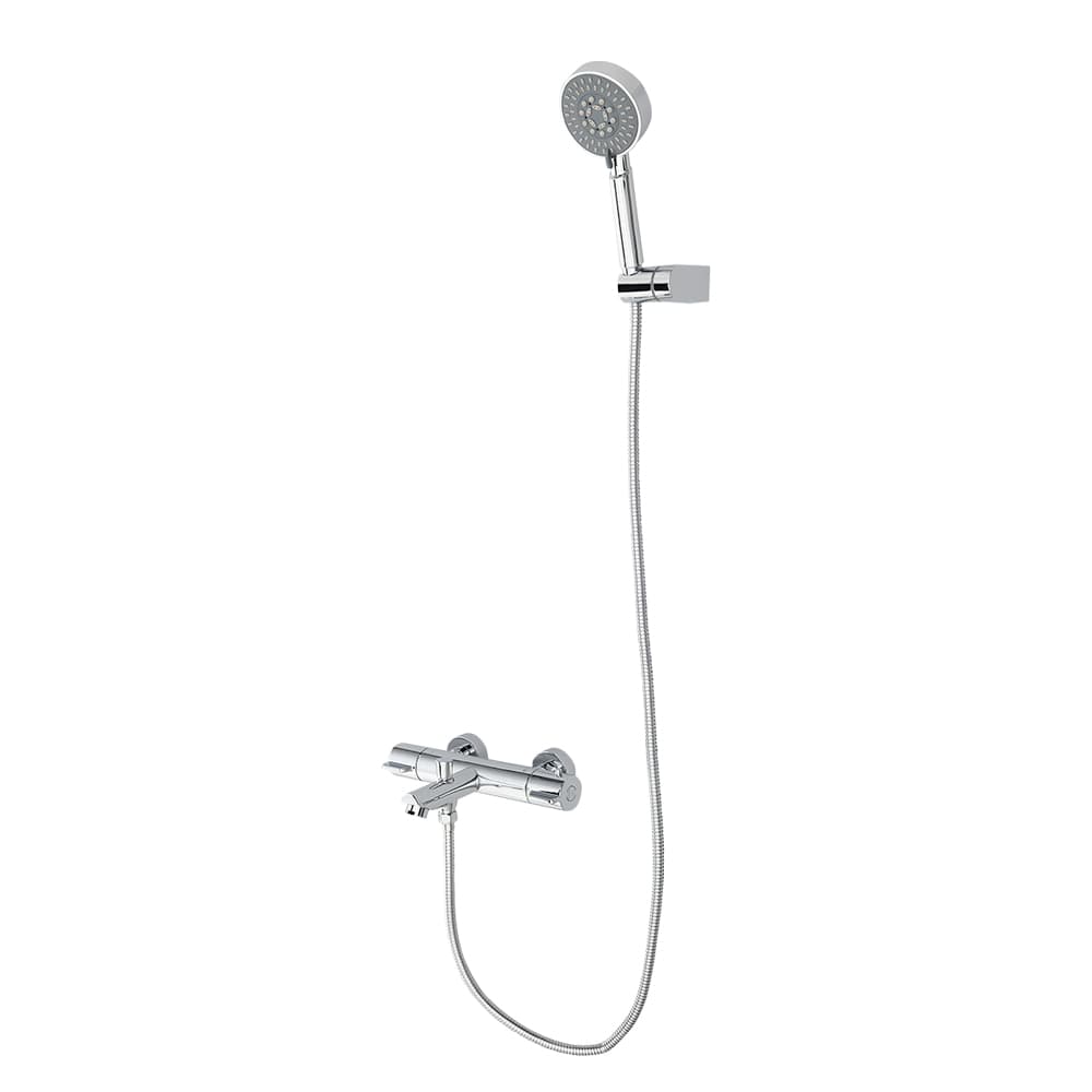 Robinet de baignoire-douche thermostatique avec douchette Bianca chrome TASSILI