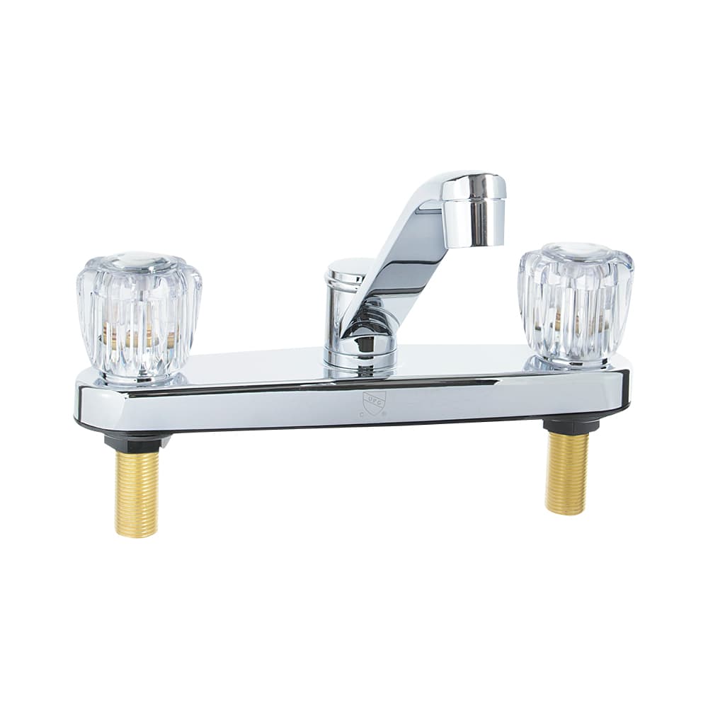 Robinet de cuisine à 2 poignées Leon chrome